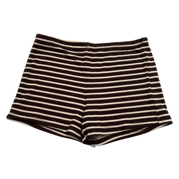 Lioness Carrie Mini Short in Wine Stripe - Picture 1 of 5